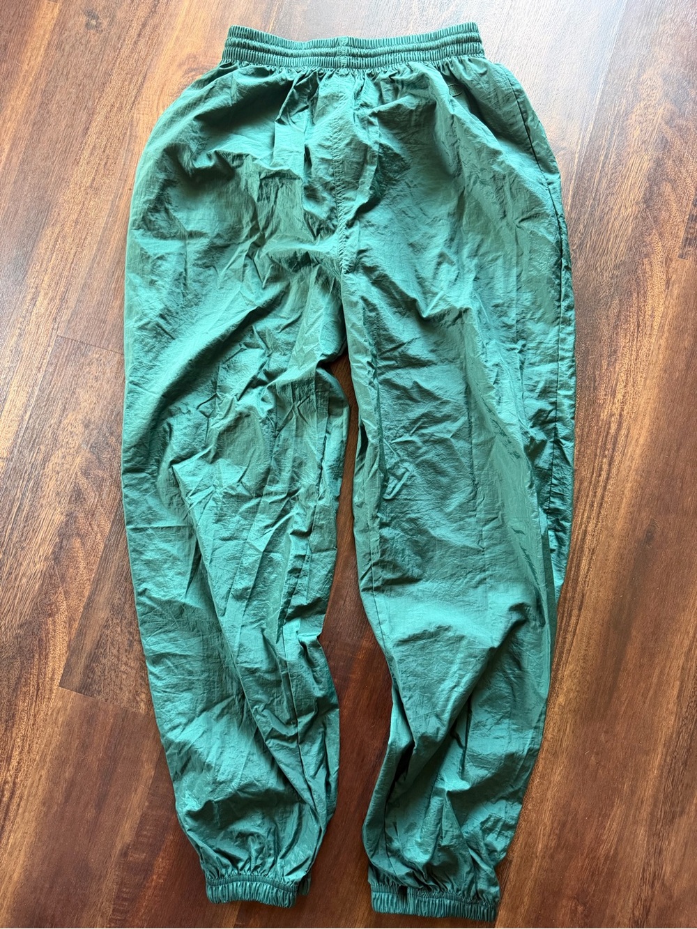 Vintage champion Men's Green Elastic-Waist Casual Pants